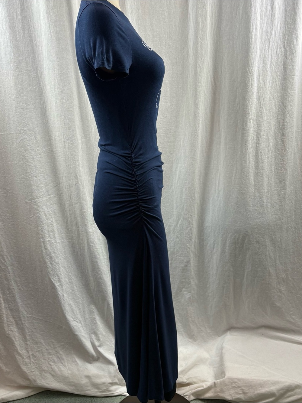 Anthropologie Navy Daily Practice Fitted Maxi Sporty Summer Dress M - Picture 6 of 13
